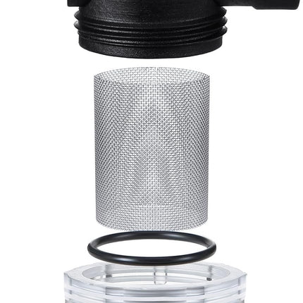 4 Pack Water Pump Strainer Filter, RV Replacement 1/2 Twist On Pipe Strainer with 50 Mesh Stainless Steel Filter Screen Compatible with WFCO or Shurflo Pumps