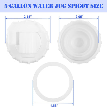 2 Pack 5 Gallon Water Jug Spigot Replacement Faucet Assy Compatible with Coleman 5 Gallon Faucet Assy Camping, Tailgating, Parties, Emergencies