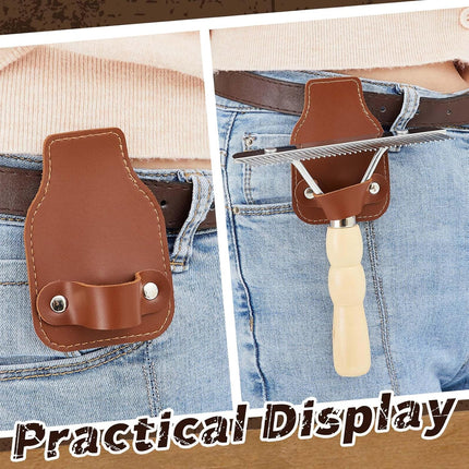 1 Set Cattle Show Comb Brush Holder Livestock Supplies for Cattle Horse Grooming Brush Show Comb with Wood Handle for Cow Livestock Brushes Pet Dog Cattlel Cows Goat Sheep