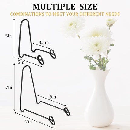 6 Pcs Bowl Display Stands Iron Large Medium Size Dish Display Stand Bowls Holder for Deep Platters and Dishes