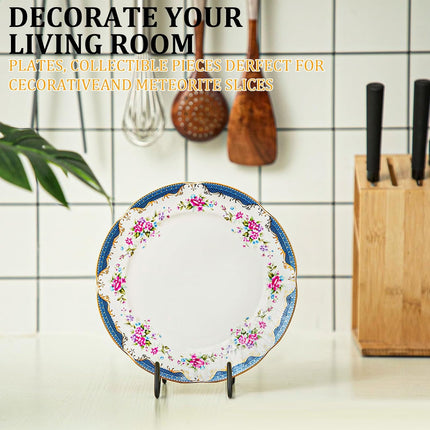 6 Pcs Bowl Display Stands Iron Large Medium Size Dish Display Stand Bowls Holder for Deep Platters and Dishes