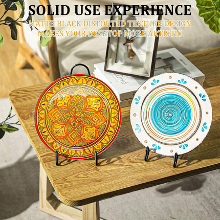 6 Pcs Bowl Display Stands Iron Large Medium Size Dish Display Stand Bowls Holder for Deep Platters and Dishes