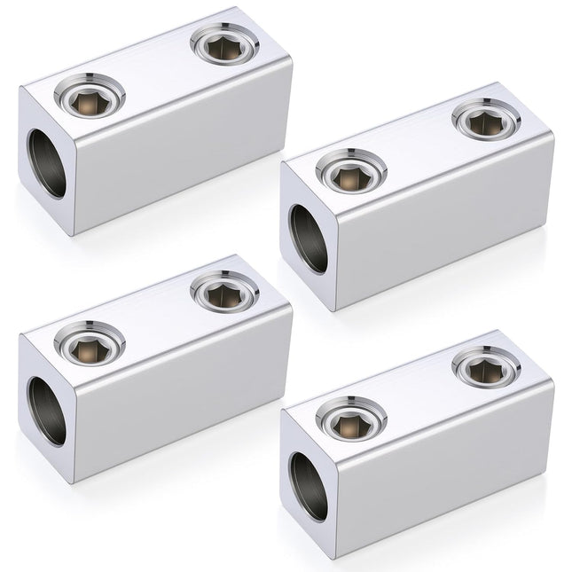 4 Pack 4/0-6 AWG Dual Rated Splicer Aluminum Splice/Reducer Mechanical Connector Ground Wire Connector