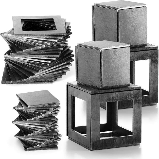 48 Pieces Welding Practice Kit Welding Coupons Steel 11 Gauge 3 & 2 Inch Square Steel V1258-DP02-C-2835