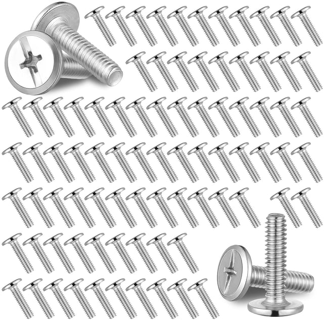 100Pcs 1/4 -20 Hurricane Shutter Bolts Sidewalk Screws Bolts Truss Head Shutter Screws 304 Stainless (1/4