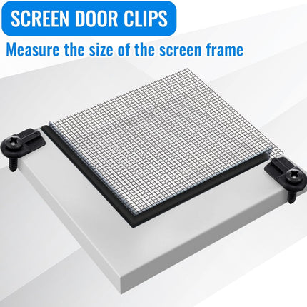 24 Pack 13/16 x 1/2 Inches Flush Nylon Window Screen Clip with Screws Offset Clips for Fastens Storm Window, Storm Panels, Screen Door Clip(Black)