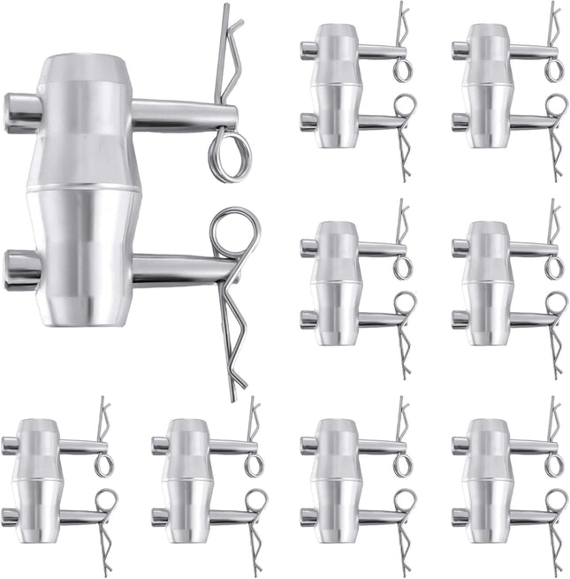 8 Pack Double Ended Conical Coupler with Clips Pin Truss Clamp DJ Stage Lighting Truss V1258-DP02-C-2867