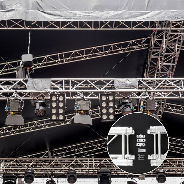 8 Pack Double Ended Conical Coupler with Clips Pin Truss Clamp DJ Stage Lighting Truss – product detail