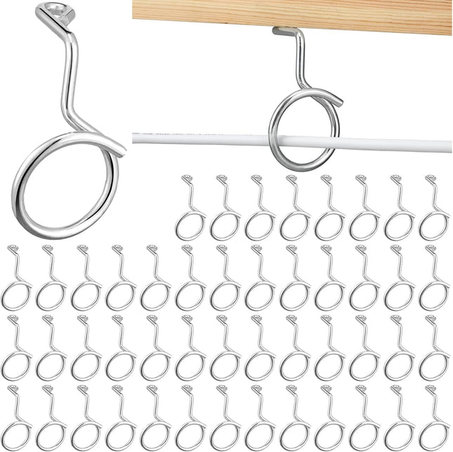 50 Pcs Bridle Rings for Low Voltage Wire and Cable 1-1/2 Inch Screw Mount Bridle V1258-DP02-C-2869