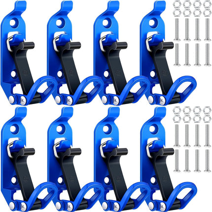 8 Pcs Shovel Holder, Heavy Duty Shovel Mounts for Roof Rack, Quick Release Axe Holder Mount Kit, Metal and Rubber Car Accessories Garage Storage Wall Mounting Brackets Truck