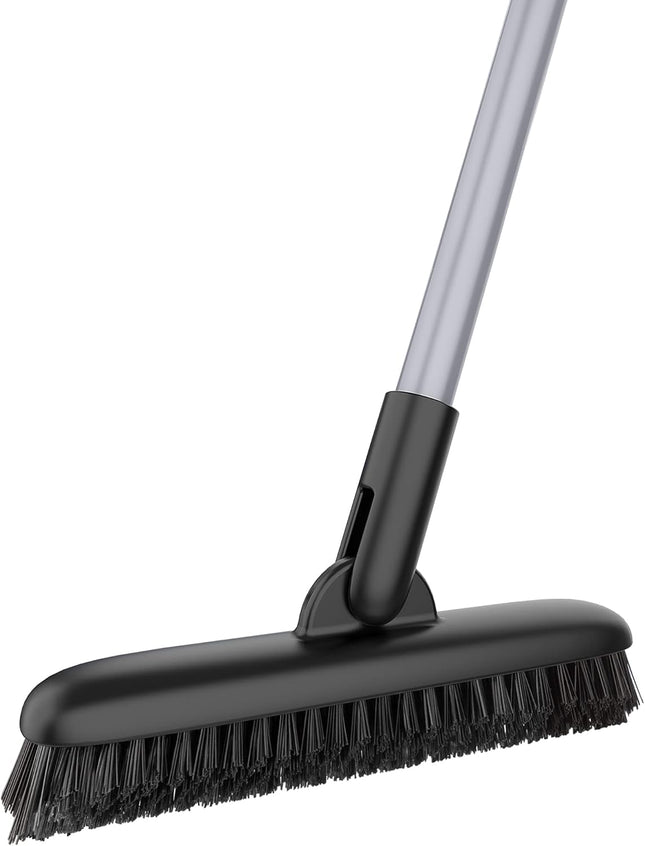 Heavy Duty Grout Scrub Brush with Long Handle Shower Floor Scrubber for Cleaning Tile Scrub Brush with