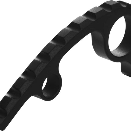 Anodized Titanium Back Spacer for Spyderco Para Military 3 (PM3), Not Fit FRN Lightweight Para 3, CNC Machined Spine Backspacer, Premium Custom Titanium Alloy Accessory – Black