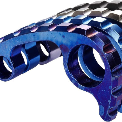 Anodized Titanium Back Spacer for Spyderco Para Military 3 (PM3), Not Fit FRN Lightweight Para 3, CNC Machined Spine Backspacer, Premium Custom Titanium Alloy Accessory – Black