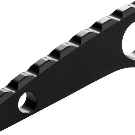 Back Spacer for Spyderco Paramilitary 2, Anodized Titanium Alloy CNC Spine Backspacer for C81, Premium Custom-made Accessory, Black