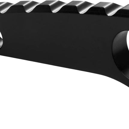 Back Spacer for Spyderco Paramilitary 2, Anodized Titanium Alloy CNC Spine Backspacer for C81, Premium Custom-made Accessory, Black