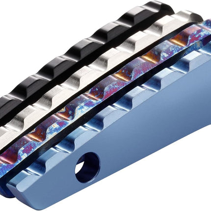 Back Spacer for Spyderco Paramilitary 2, Anodized Titanium Alloy CNC Spine Backspacer for C81, Premium Custom-made Accessory, Black