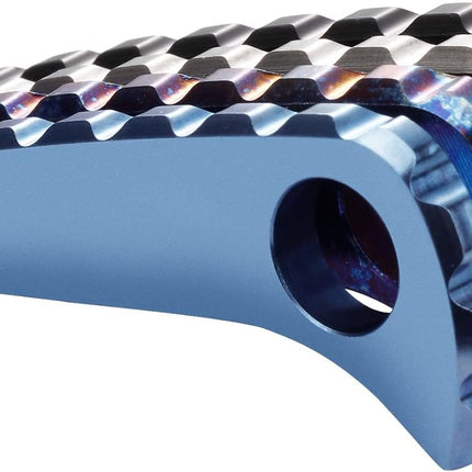 Back Spacer for Spyderco Paramilitary 2, Anodized Titanium Alloy CNC Spine Backspacer for C81, Premium Custom-made Accessory, Black