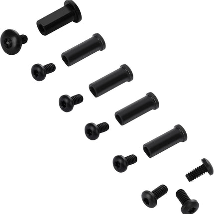 Spyderco Endura C10 Complete Pivot Kit, Stainless Steel Screws, Includes Pivot, Handle, Clip Screws, Black