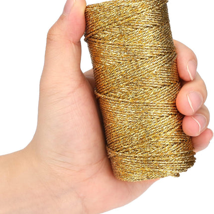 Gold Twine String and Gold Rope Bundle