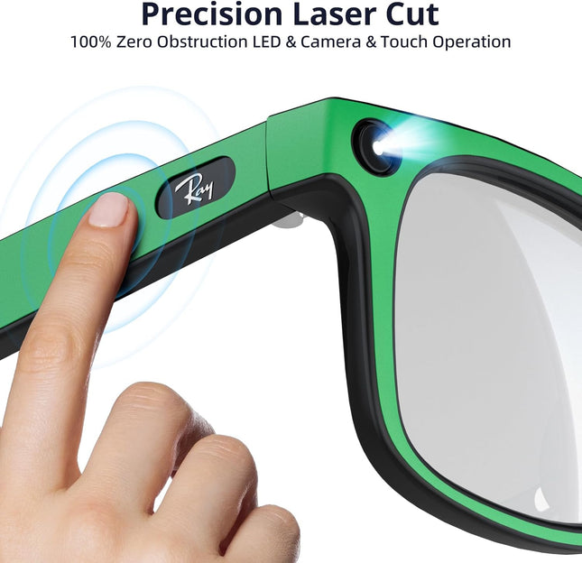 6-Pair Skin Wrap Compatible for Ray Ban Meta Wayfarer (Gen 2 & 1) Matte Frame Cover Bubble-Free Decal – product detail