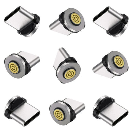 Magnetic Charging Tips 5pin Series,Type-c Tips 9Pack,Magnetic Type-C Tips,Just Charger Tips Without Magnetic Data Cable(Just 5pin USB-C Tips,9Pack)