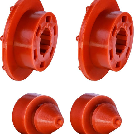 2 Pcs WR02X12008 Refrigerator Evaporator Fan Motor Grommet, 2 Pcs WR02X10540 WR02X11329 Refrigerator Grommet Lid Bumper, Fit for GE & Hotpoint Refrigerators and Freezer