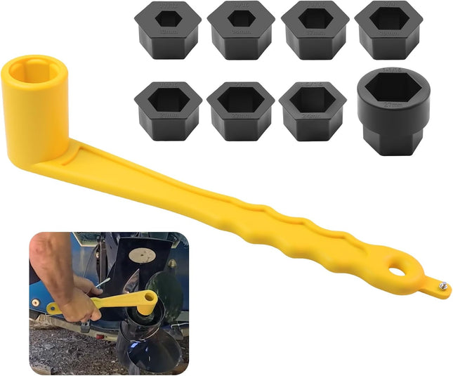 91-859046Q4 Universal Prop Wrench Kit W/Multiple Sockets Fits Mercury/Mercruiser/Alpha Floating