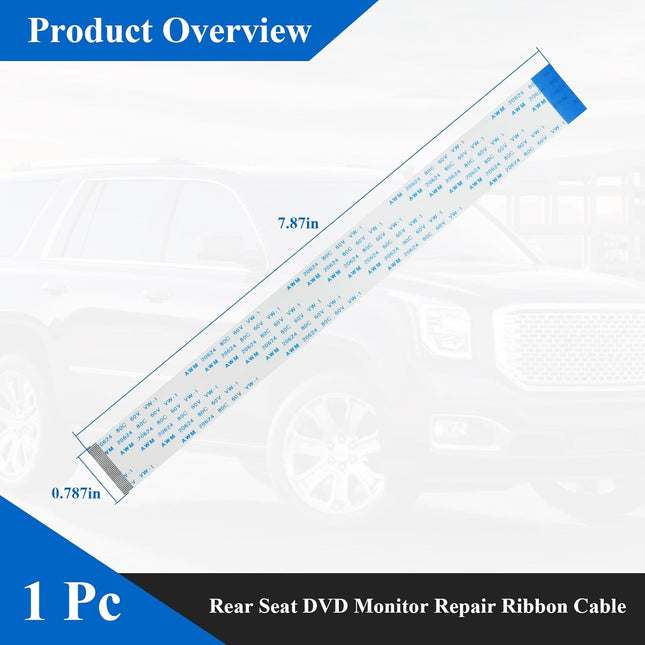 1 Pc Rear Seat Entertainment RSE DVD Monitor Repair Ribbon Cable Compatible with Chevy Chevrolet – product detail