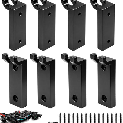 8 Pcs Formula 1 racing Wall Mount Hook, Fits LEGO 42171 Mercedes-AMG F1 W14 E Performance Racing Car Building Set, Adult Collectibles Lego Car Wall Mount, Great for Lego Lovers, Only Wall-mounted Hook
