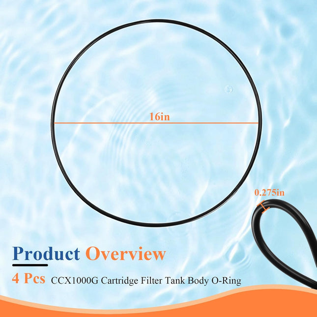 4 Pc CCX1000G Filter Tank Body O-Ring Compatible with Hayward XStream CC1000 CC1500 CC2000 – product detail