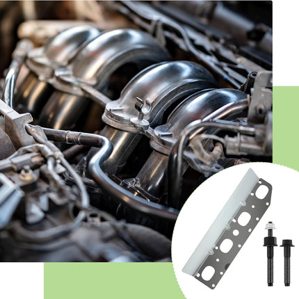 Exhaust Manifold Gasket Set with Bolts and Studs Exhaust Manifold Hardware Gasket Kit Compatible with Ram 5.7l with Bolt Studsv8 2009-2020 1500 2500 3500 Engines(Complete Left + Right)