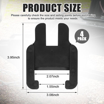 4 Pcs Sway Bracket Jacket Bulk Compatible with E2 Hitch Sway Control Brackets 6k 8k 10k 12k 14k Weight Distribution Hitch Parts Bar for RV Noise Reduction Eliminate Creaking Wear 2 x 0.5 Inch