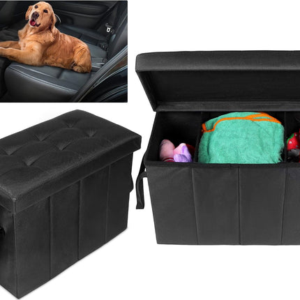 Car Back Seat Extender for Dogs up to 300lbs Car Seat Extender Back and Front Gap Filler with Storage Prevent Your Dogs from Falling Off(1 Pack)