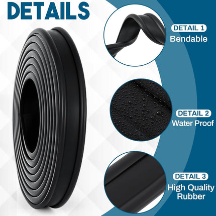 2 Inch Fuel Tank Strap Isolator 6 Feet Length Gas Tank Seal Strap Insulator Rubber for Most Semi Trucks