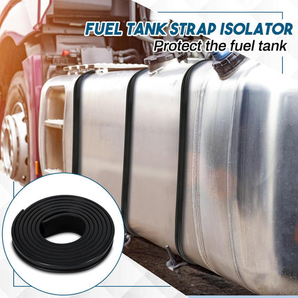 2 Inch Fuel Tank Strap Isolator 6 Feet Length Gas Tank Seal Strap Insulator Rubber for Most Semi Trucks