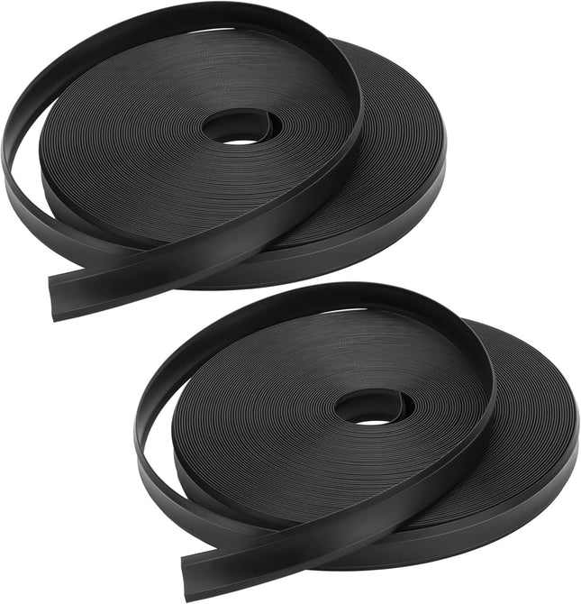 2 Rolls 1 RV Trim Molding Insert Total 200 ft Black Vinyl Trim Insert Screw Cover Waterproof Vinyl Corner