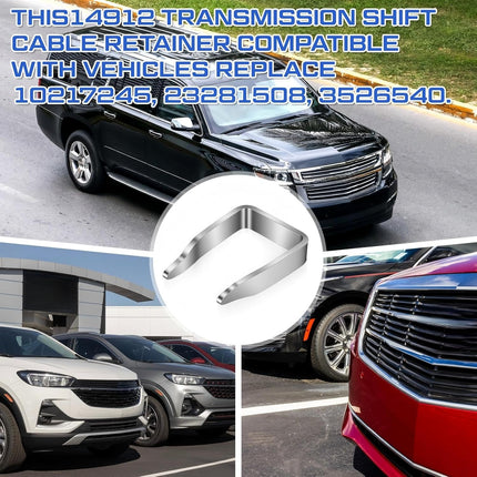 8 Pcs 14912 Transmission Shift Cable Retainers, Transmission Shift Cable Clip Compatible with Vehicles Replace 10217245, 23281508, 3526540