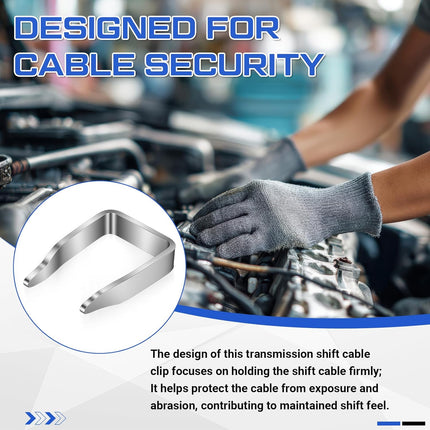 8 Pcs 14912 Transmission Shift Cable Retainers, Transmission Shift Cable Clip Compatible with Vehicles Replace 10217245, 23281508, 3526540