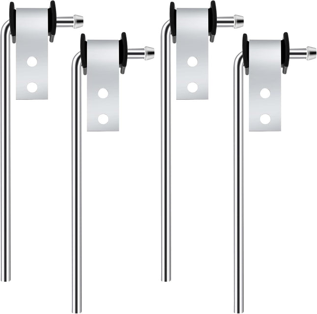 4 Pcs Heavy Duty Exhaust Hanger Rod Muffler Hanger with Rubber Isolator Universal Use Removal