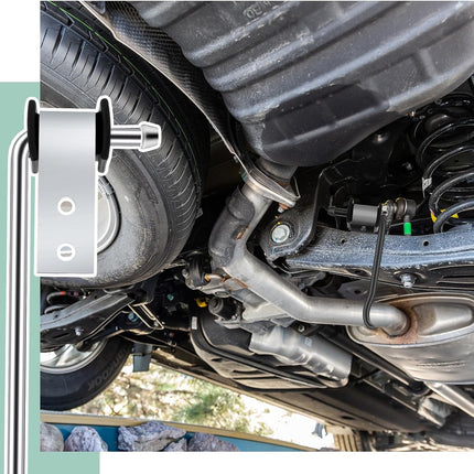 4 Pcs Heavy Duty Exhaust Hanger Rod Muffler Hanger with Rubber Isolator Universal Use Removal Tool Bracket System Automotive Replacement Bracket, 3/8" Rod 10" Long