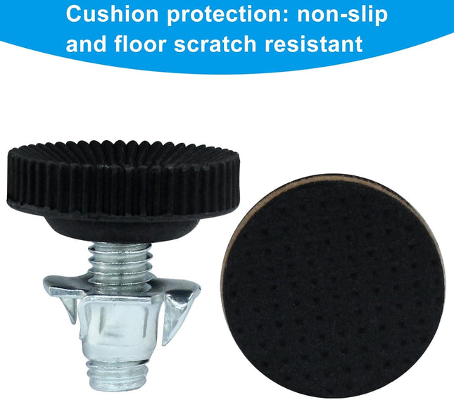 20 Pack Adjustable Furniture Levelers with Floor Protectors 3/8 Thread Leveling Feet Adjustable – product detail