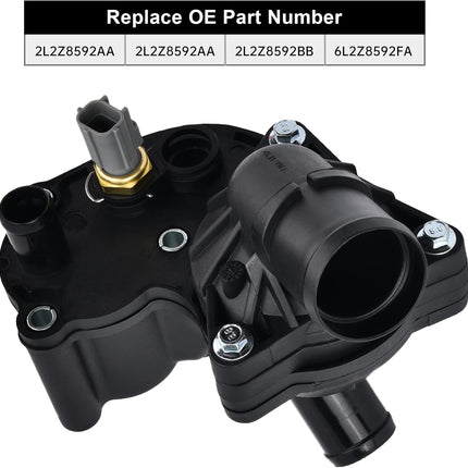 Thermostat Housing Kit Assembly, 2L2Z8592AA, Compatible with 2002-2010 Explorer Sport & Mercury Mountaineer V6 4.0L
