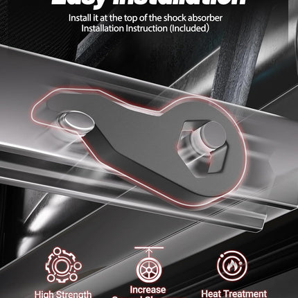 1-3" Torsion Bar Keys with Shock Extenders Brackets Compatible with Chevy Silverado 1500 4WD 1999-2007, 1-3 inch Adjustable Suspension Front Leveling Lift Kit Black