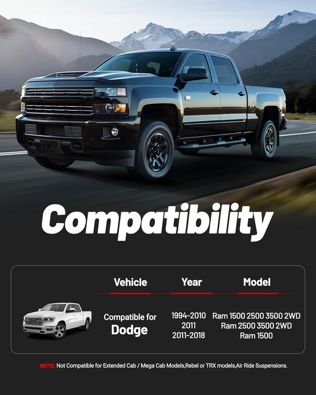 3 Front Leveling Lift Kit Compatible with 1994-2010 Ram 1500 2500 3500 2WD 2011-2018 Ram – product detail