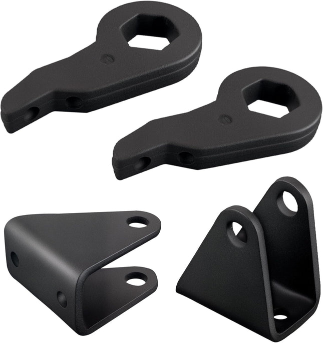1-3 Leveling Lift Kit Compatible with 2001-2007 Chevy Silverado & GMC Sierra 1500HD 1-3 inch in Black