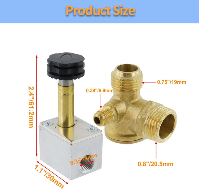 Electric Solenoid Air Valve Body 1.5KW Aluminum Power-Off Vent Exhaust Valves Body with 3 Way Valve for – product detail