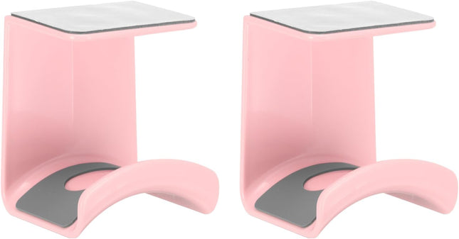 Headphone Stand 2 Pcs ABS Headset Holder Adhesive Headphone Holder Hook Mount Headphone Hanger Hook Under