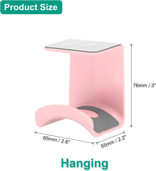 Headphone Stand 2 Pcs ABS Headset Holder Adhesive Headphone Holder Hook Mount Headphone Hanger Hook Under – product detail