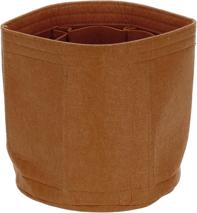 Purse Organizer Insert 8 x 8 Portable Felt Organizer Bags Round Multiple Compartments Purse Liner