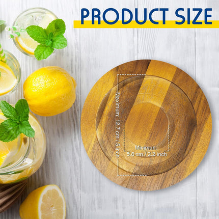 Bar Glass Rimmer for Margarita and Cocktail Sugar and Salt Wooden Rimmer with Lid for Wide Glasses up to 5 Inch, Bar Cart Accessories Bartender Tool Salt Storage